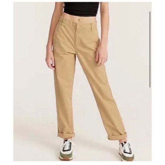 J. Crew Womens Slouchy Boyfriend Chino Pants Size 29 Beige - Picture 2 of 9